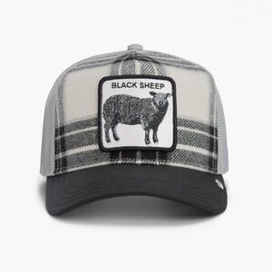 Goorin Bros. BLACK SHEEP PLAID Trucker Cap Snapback Hat NWT